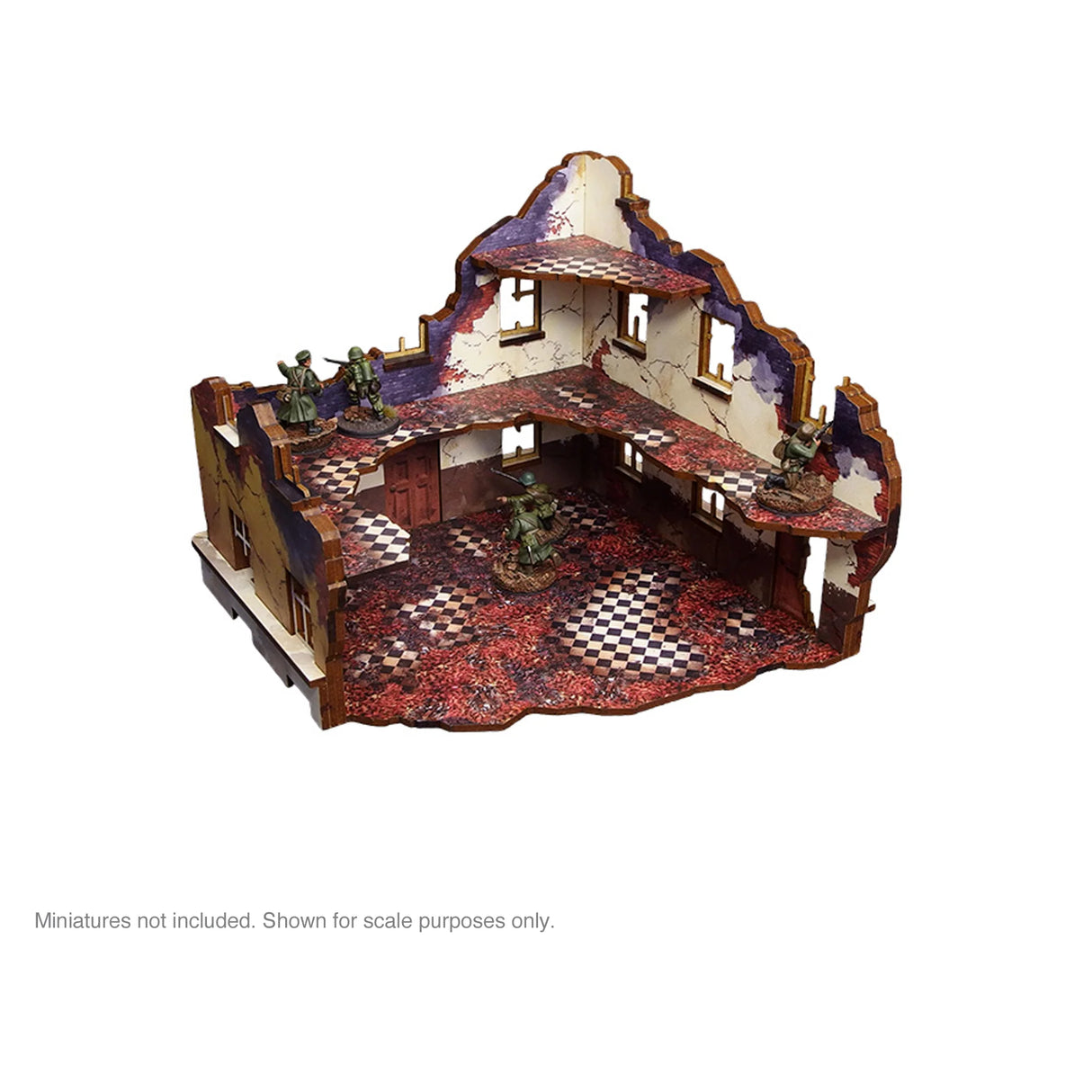 Micro Art Studio - Pre-Painted WW2 Ostfront Stalingrad School Right (With 3rd Floor)