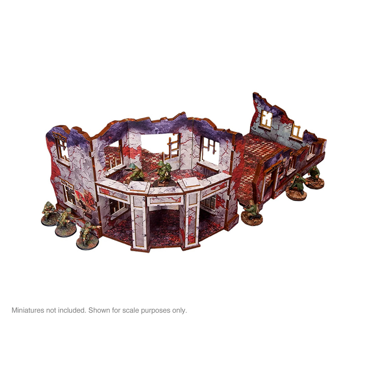 Micro Art Studio - Pre-Painted WW2 Ostfront Stalingrad Univermag Front (With Balcony)