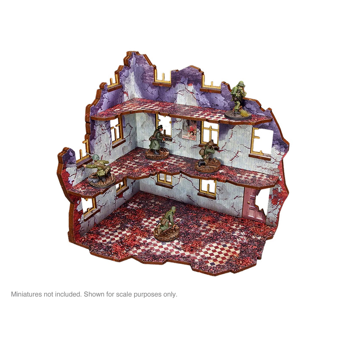 Micro Art Studio - Pre-Painted WW2 Ostfront Stalingrad Univermag Left (With 3rd Floor)