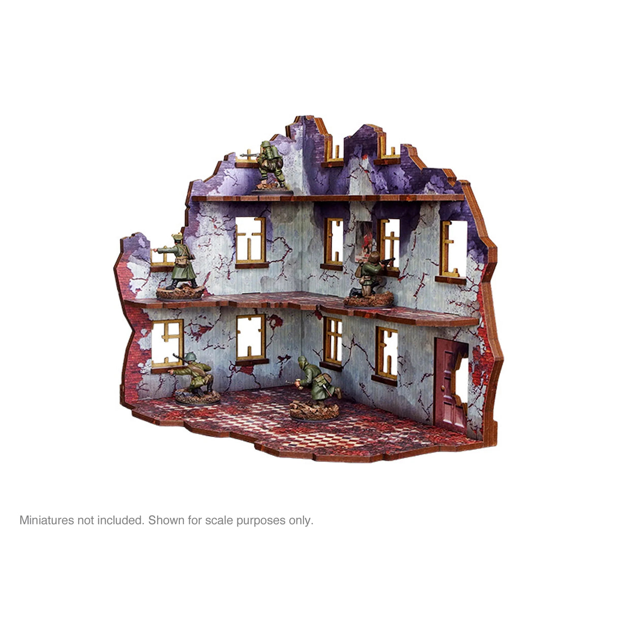 Micro Art Studio - Pre-Painted WW2 Ostfront Stalingrad Univermag Left (With 3rd Floor)