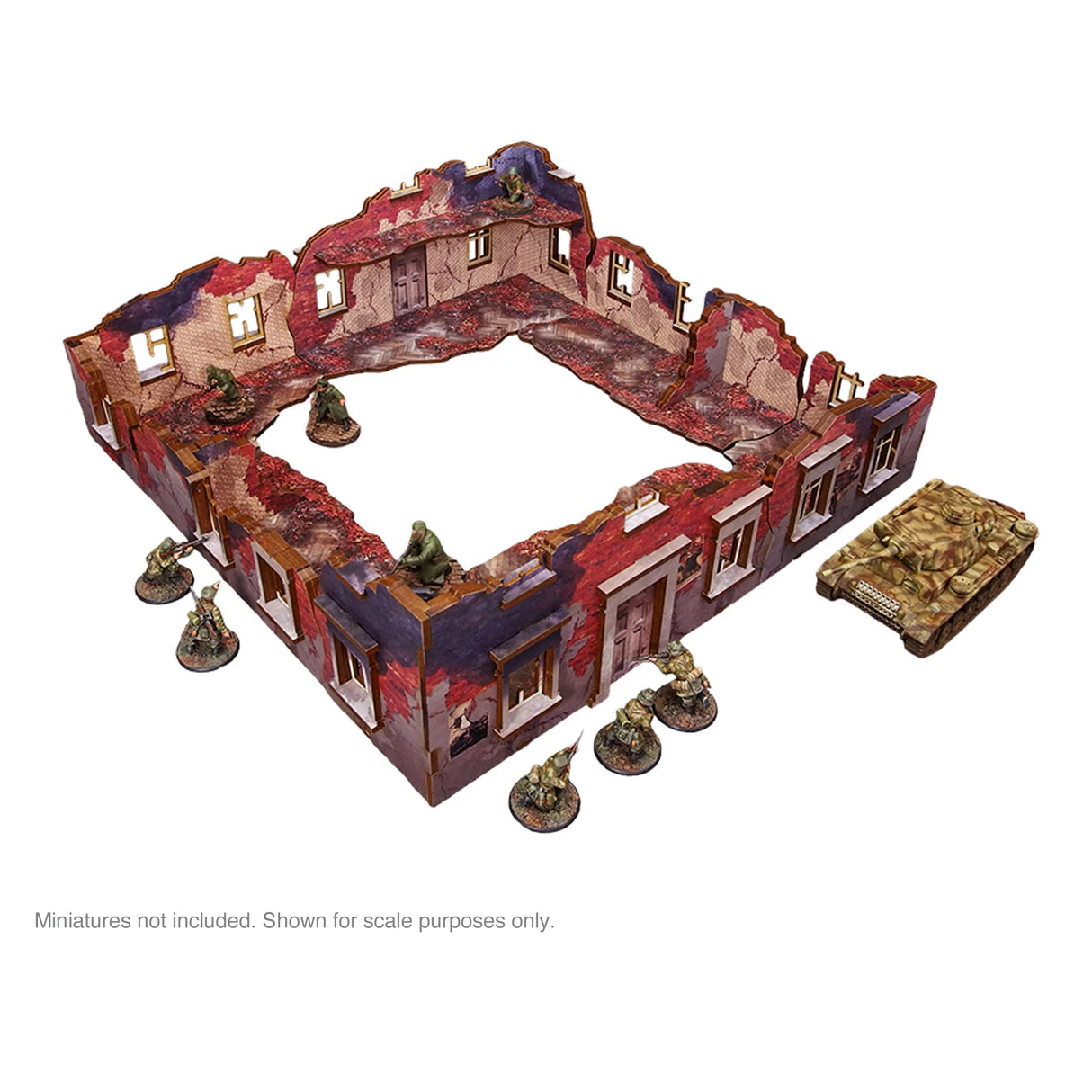 Micro Art Studio - Pre-Painted WW2 Ostfront Stalingrad Ruined Building