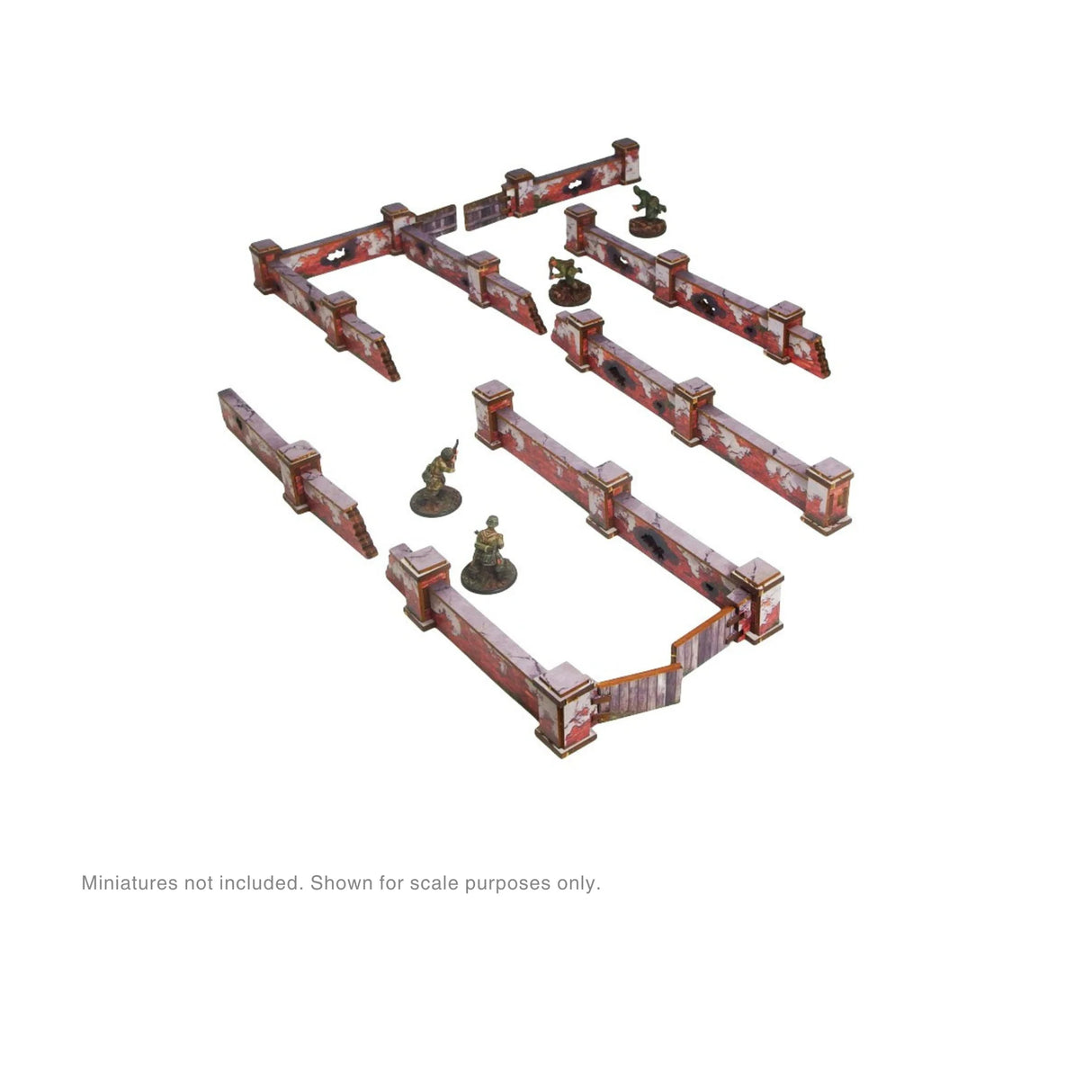 Micro Art Studio - Pre-Painted WW2 Ostfront Stalingrad Walls Low