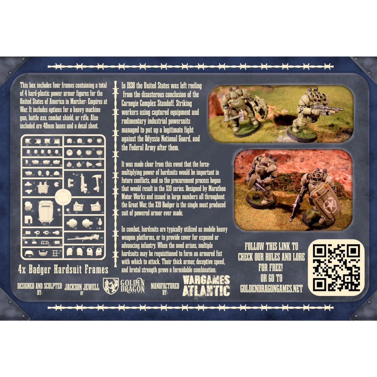 Marcher: Empires at War - USA X19A2 Badger Hardsuits