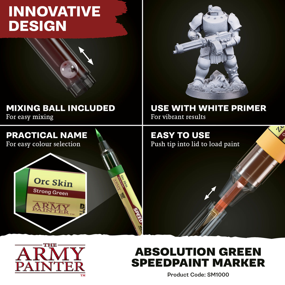 The Army Painter - Speedpaint Marker: Absolution Green