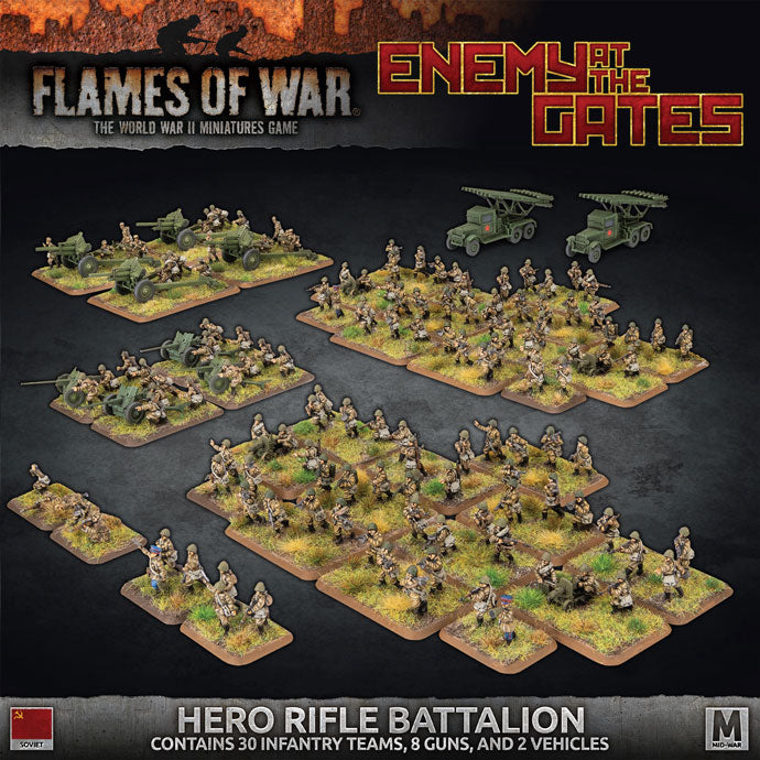 Flames Of War - Soviet Starter Force: Hero Rifle Battalion