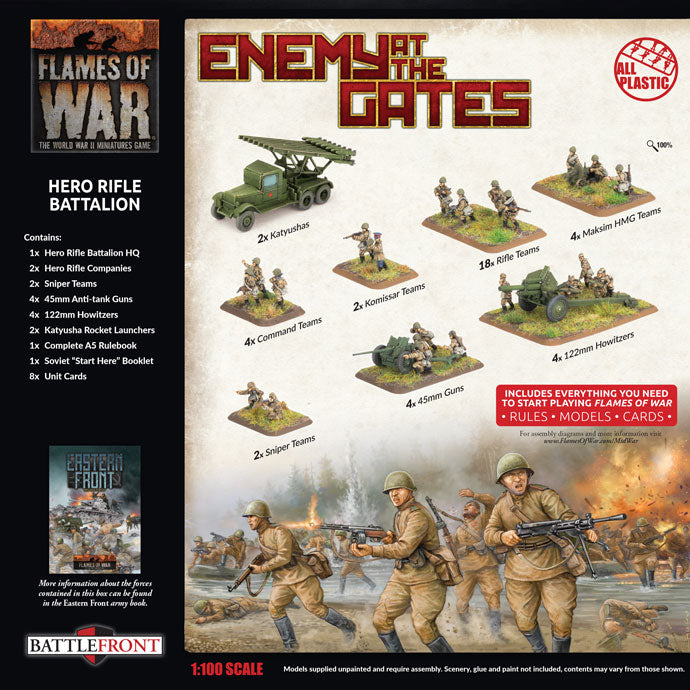 Flames Of War - Soviet Starter Force: Hero Rifle Battalion