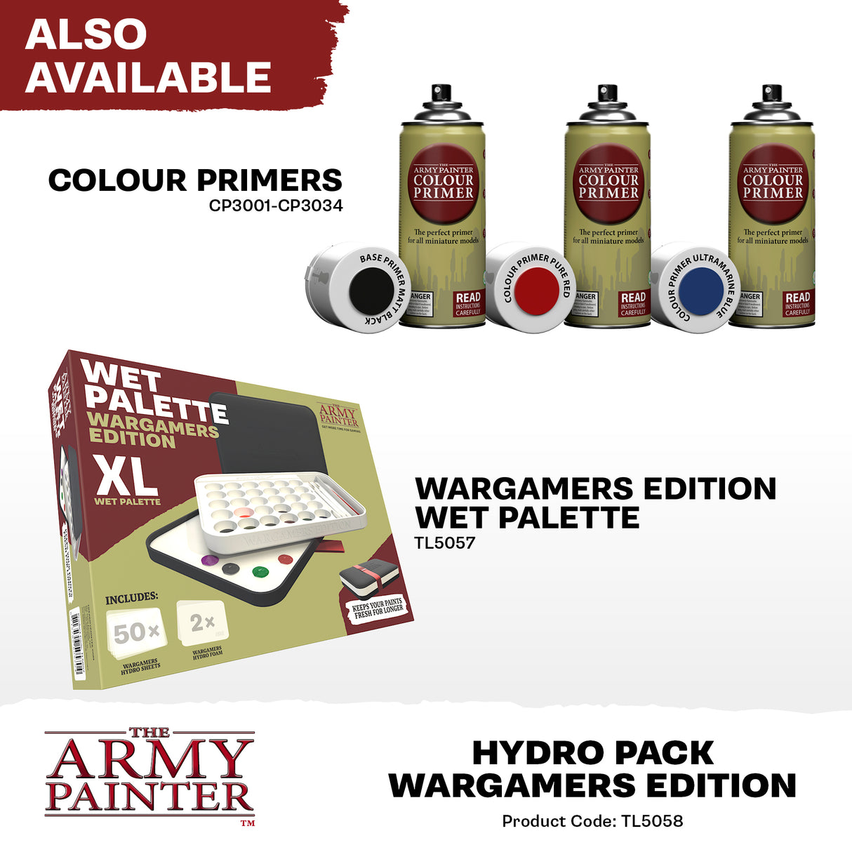 The Army Painter - Wet Palette Hydro Pack Wargamers Edition XL