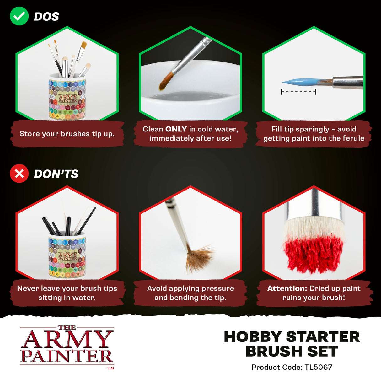 The Army Painter - Hobby Starter Brush Set