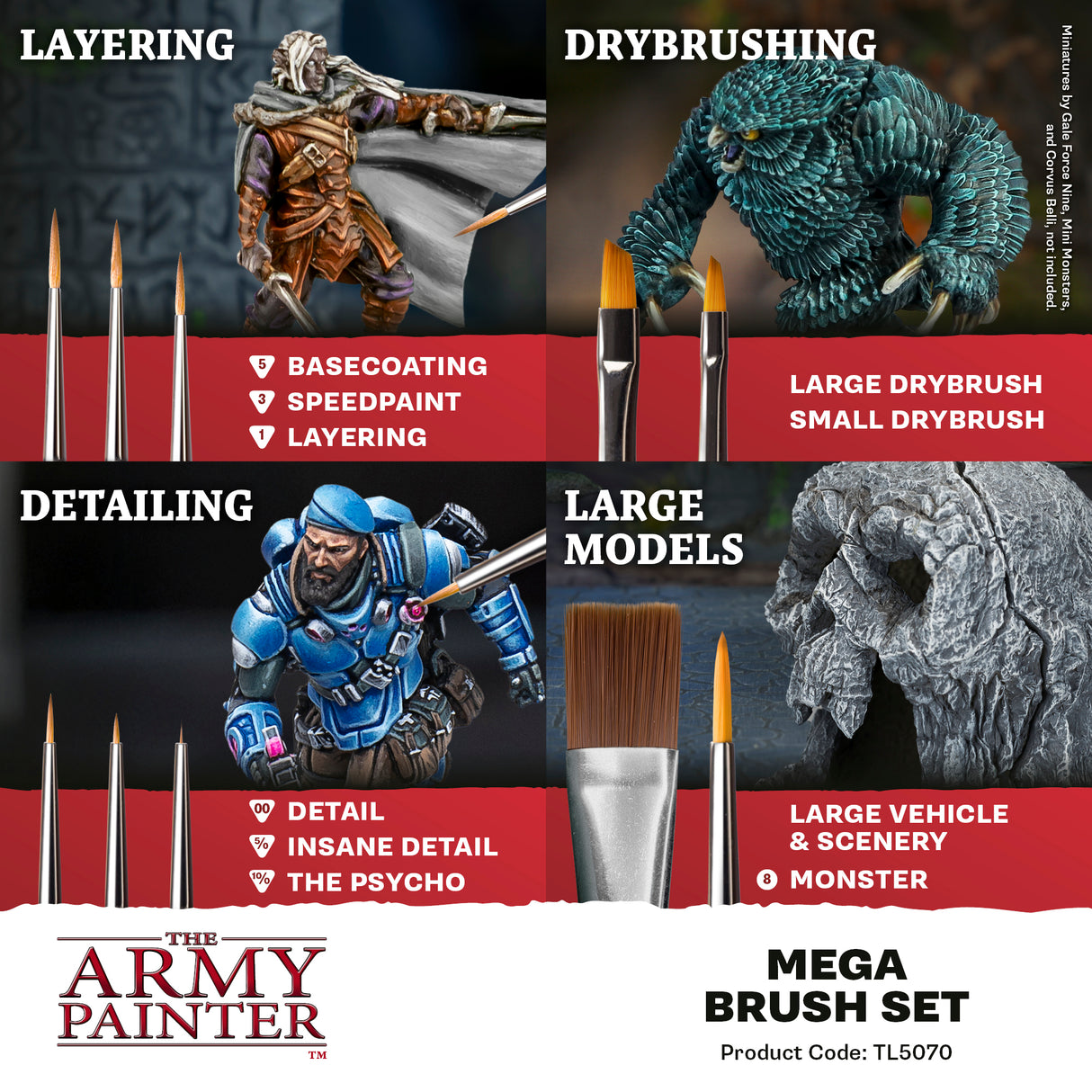 The Army Painter - Mega Brush Set