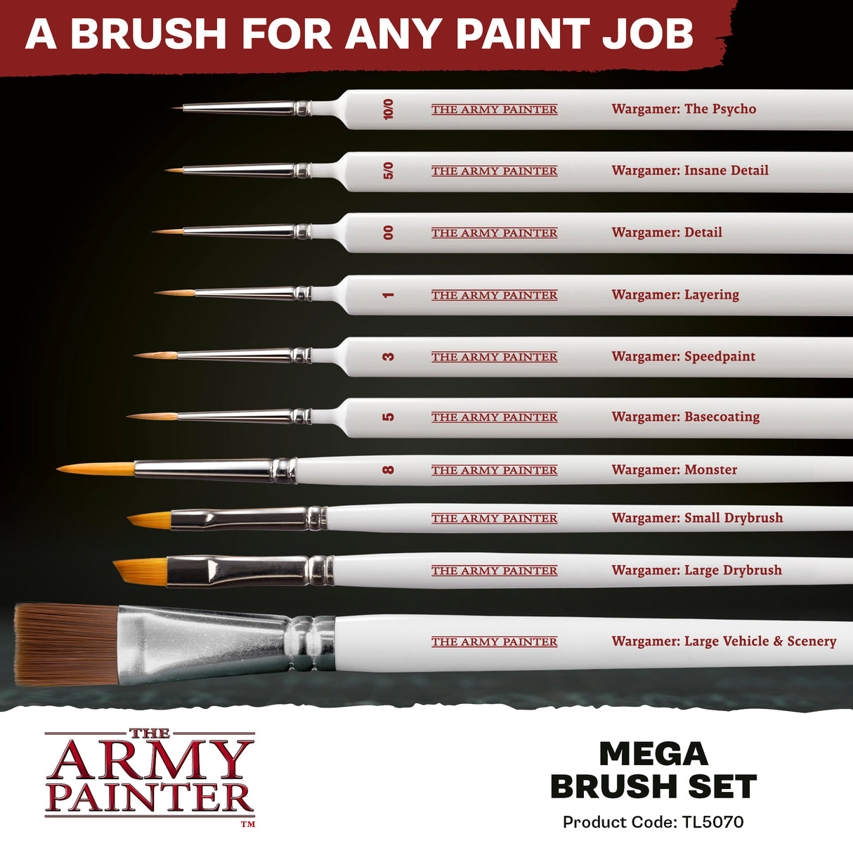 The Army Painter - Mega Brush Set