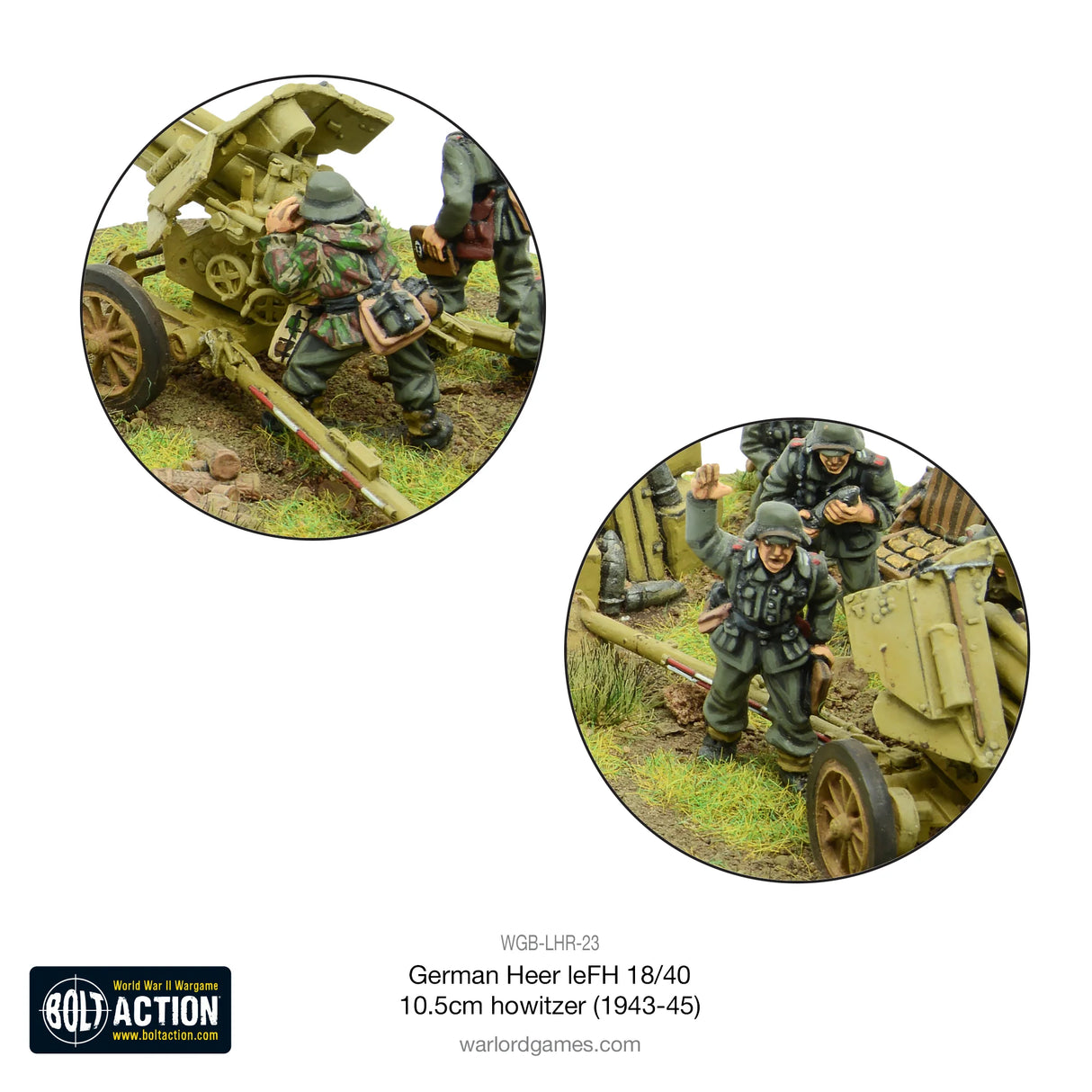 Bolt Action - German Heer LeFH 18/40 10.5cm Howitzer (1943-45)