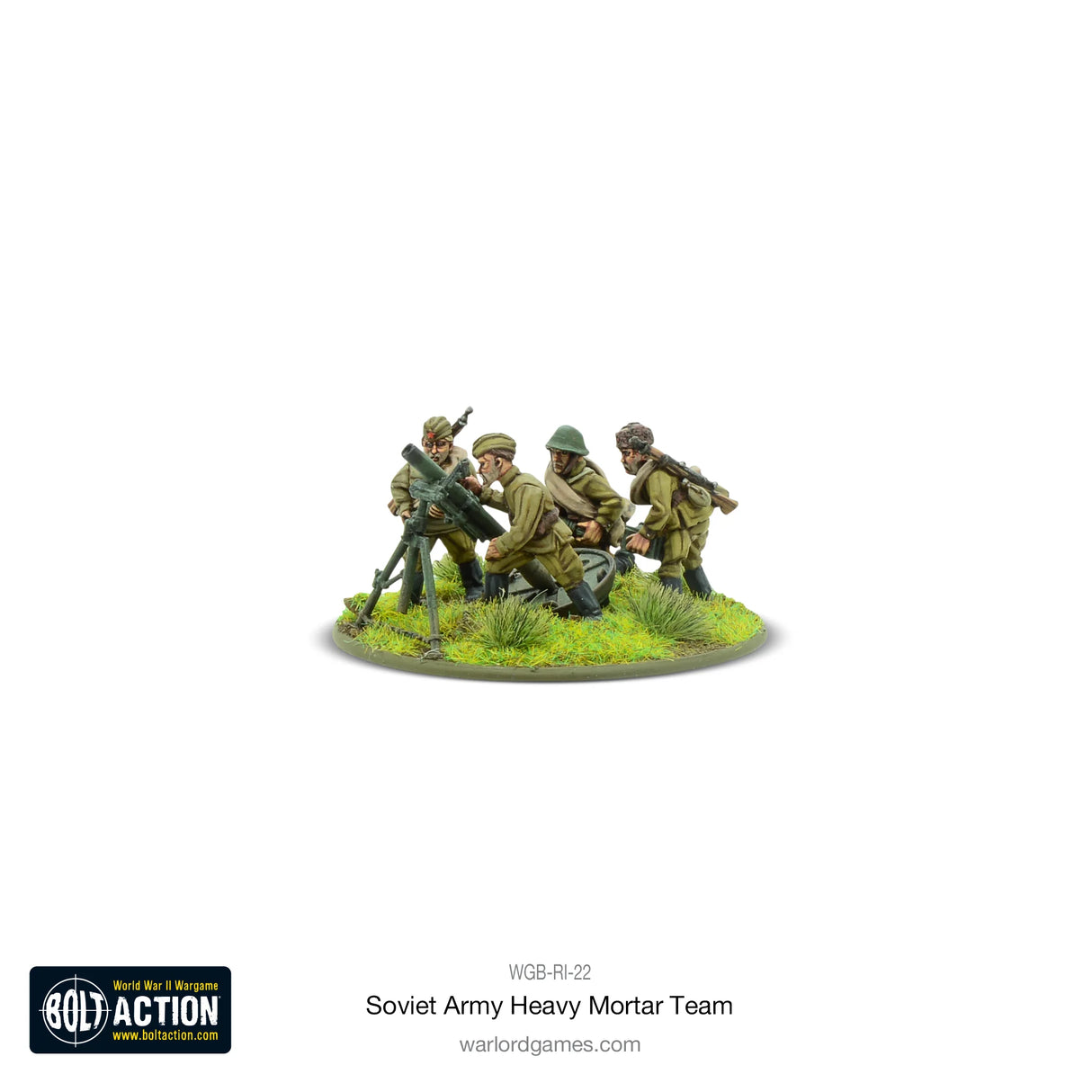 Bolt Action - Soviet Army 120mm Heavy Mortar Team