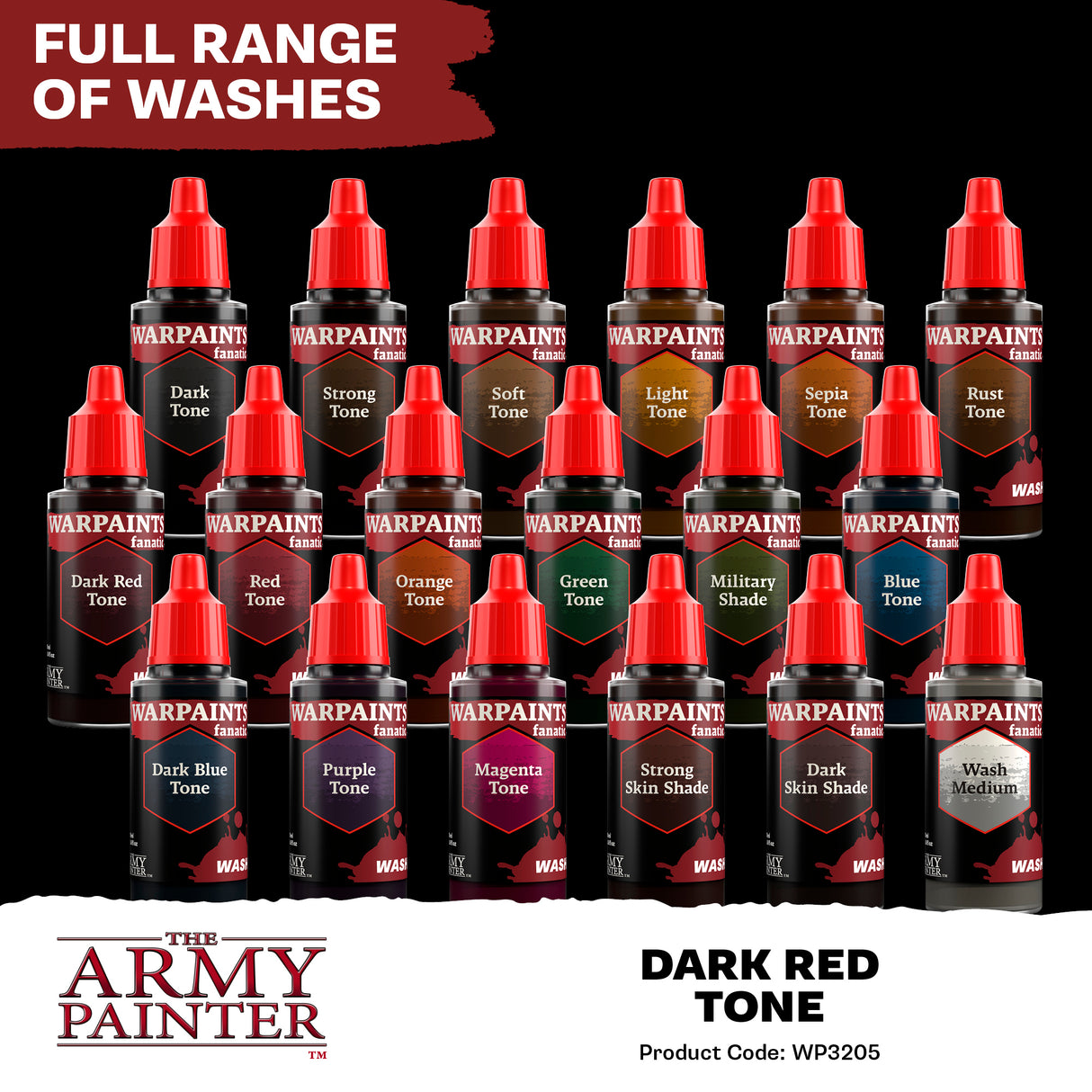 The Army Painter - Warpaints Fanatic Wash: Dark Red Tone