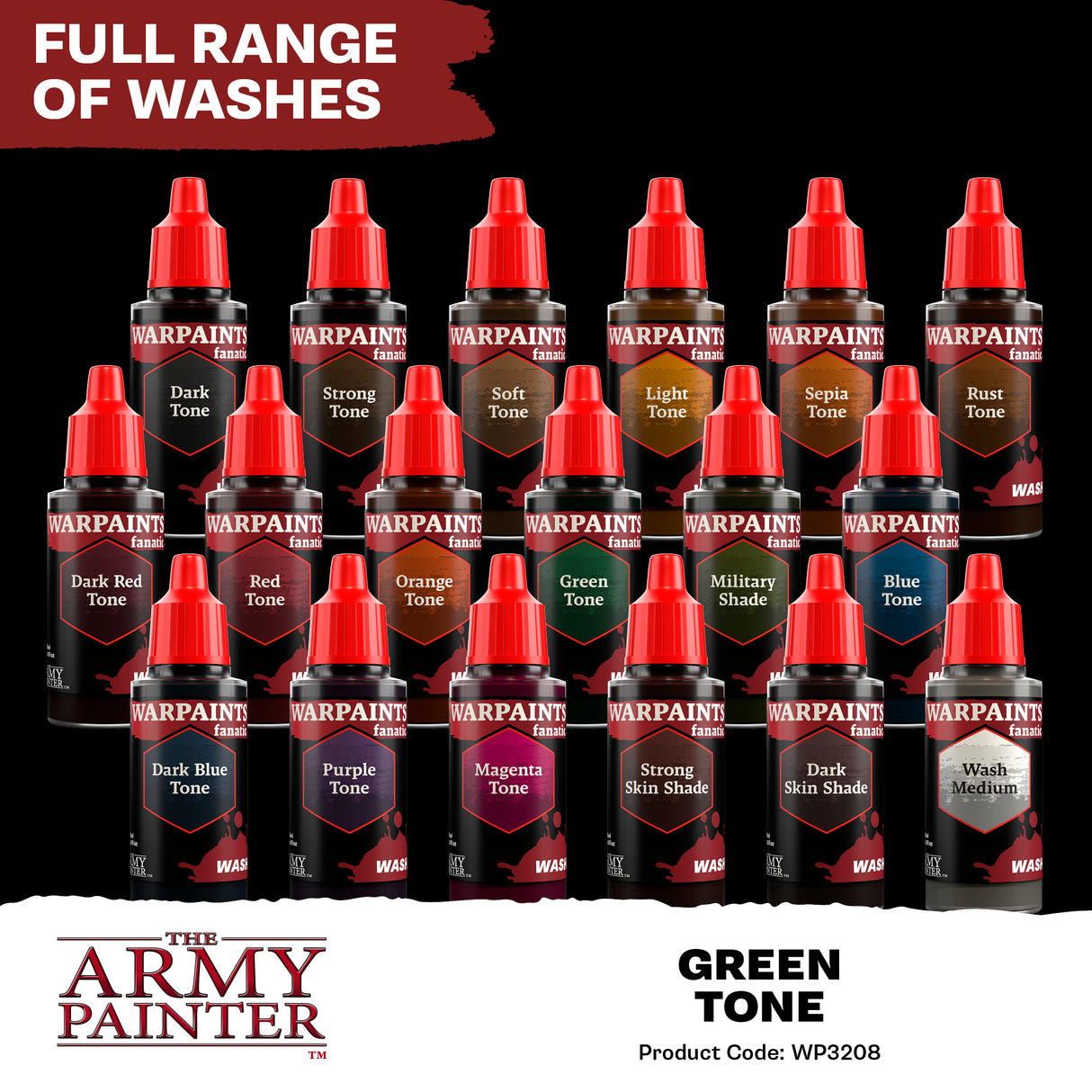 The Army Painter - Warpaints Fanatic Wash: Green Tone