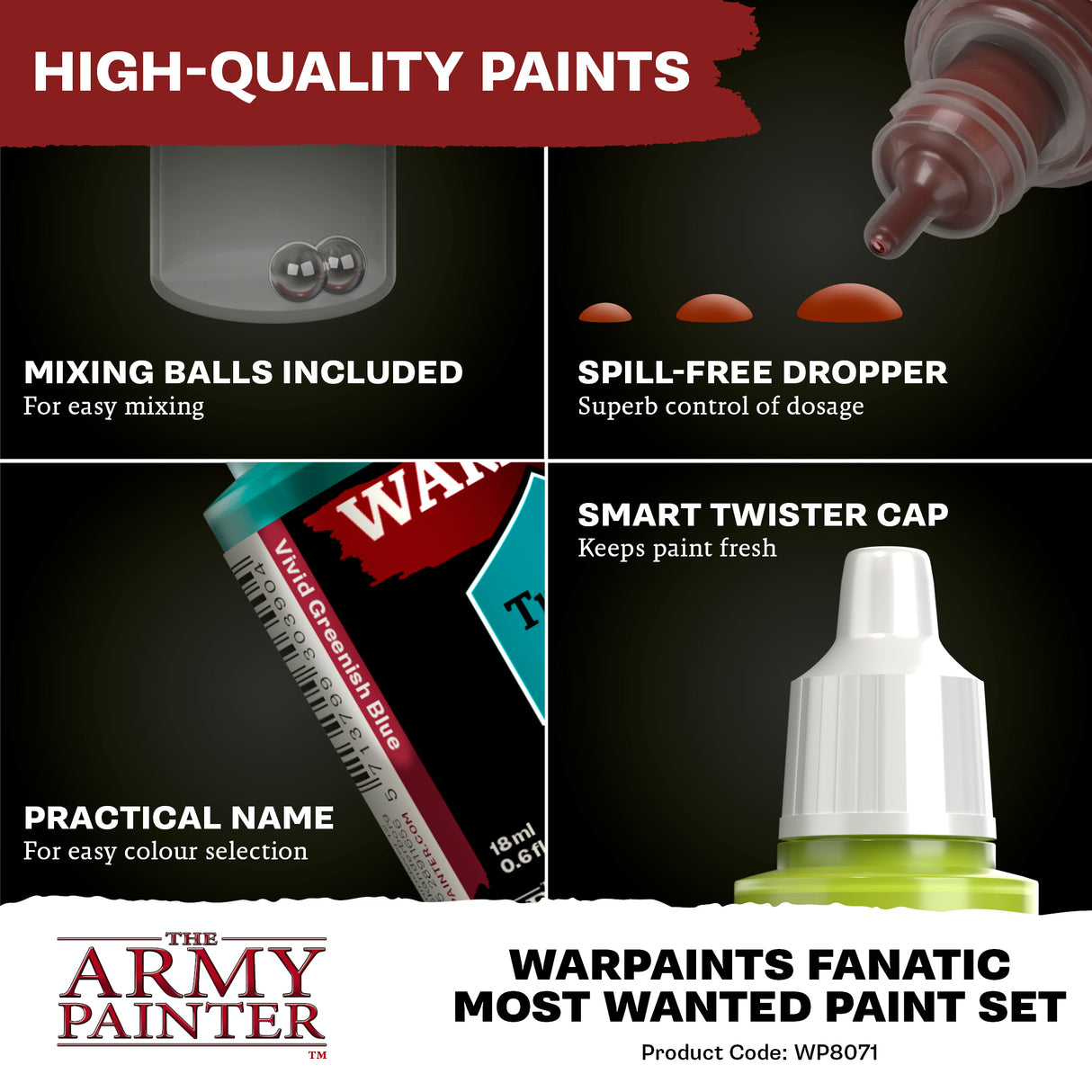 The Army Painter - Warpaints Fanatic: Most Wanted Set