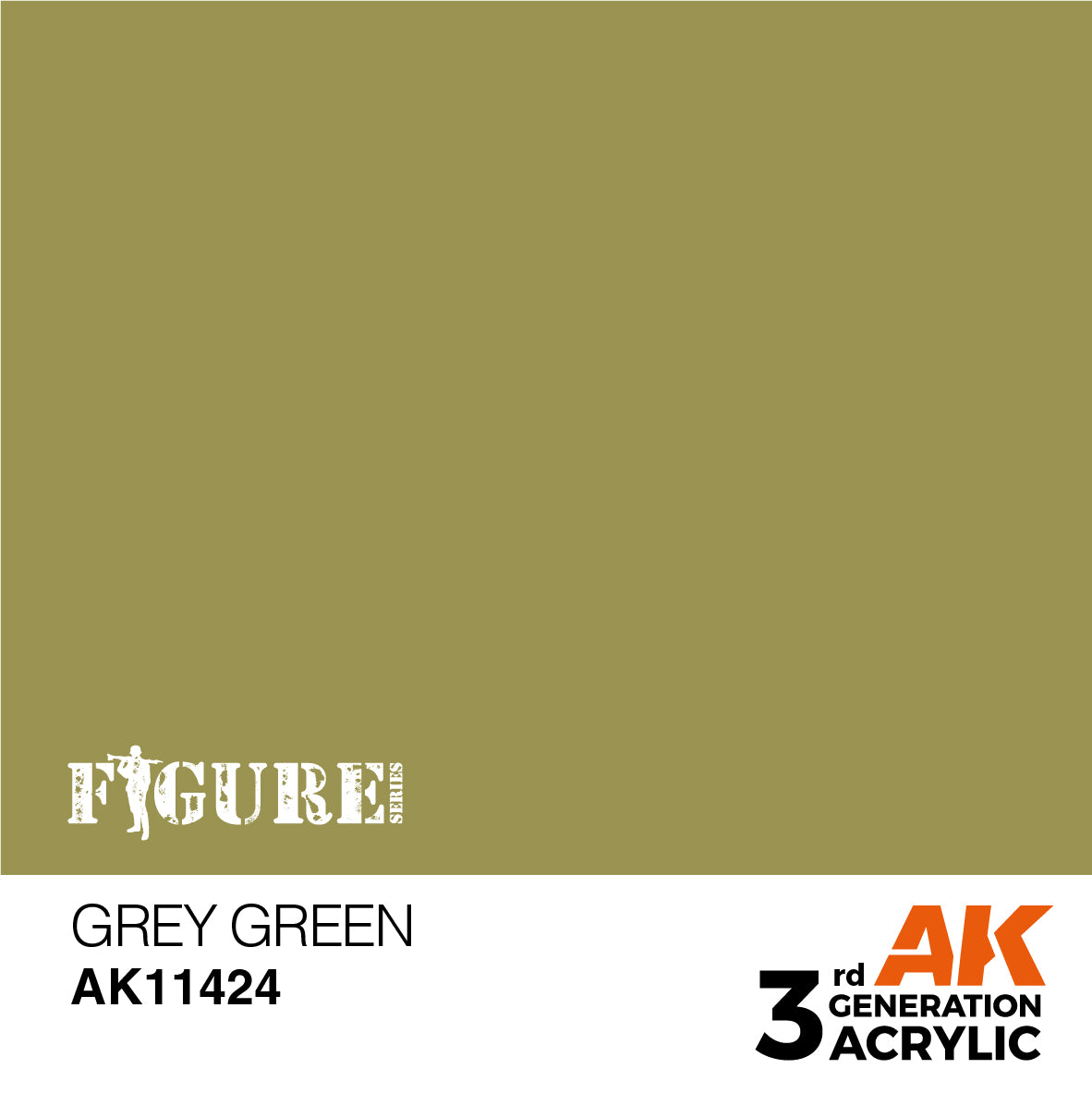 AK Interactive - 3 Gen Figures Acrylics - Grey Green 17ml