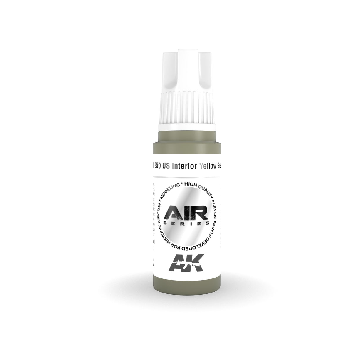 AK Interactive - 3 Gen Acrylics - Us Interior Yellow Green 17ml