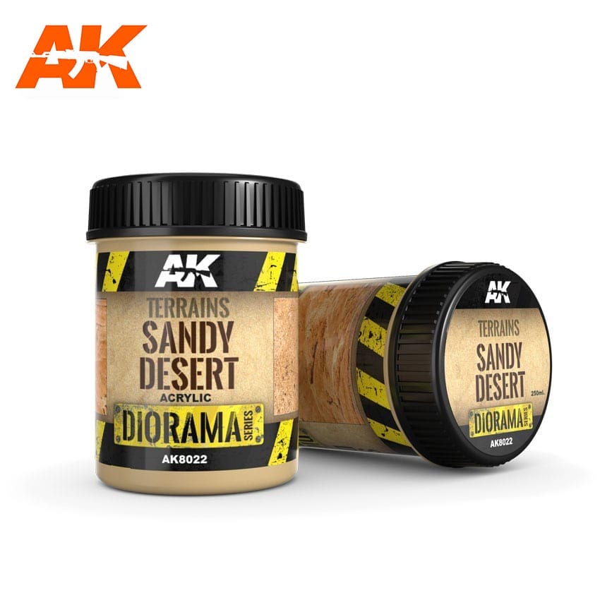 AK Interactive - Dioramas - Terrains Sandy Desert 250ml