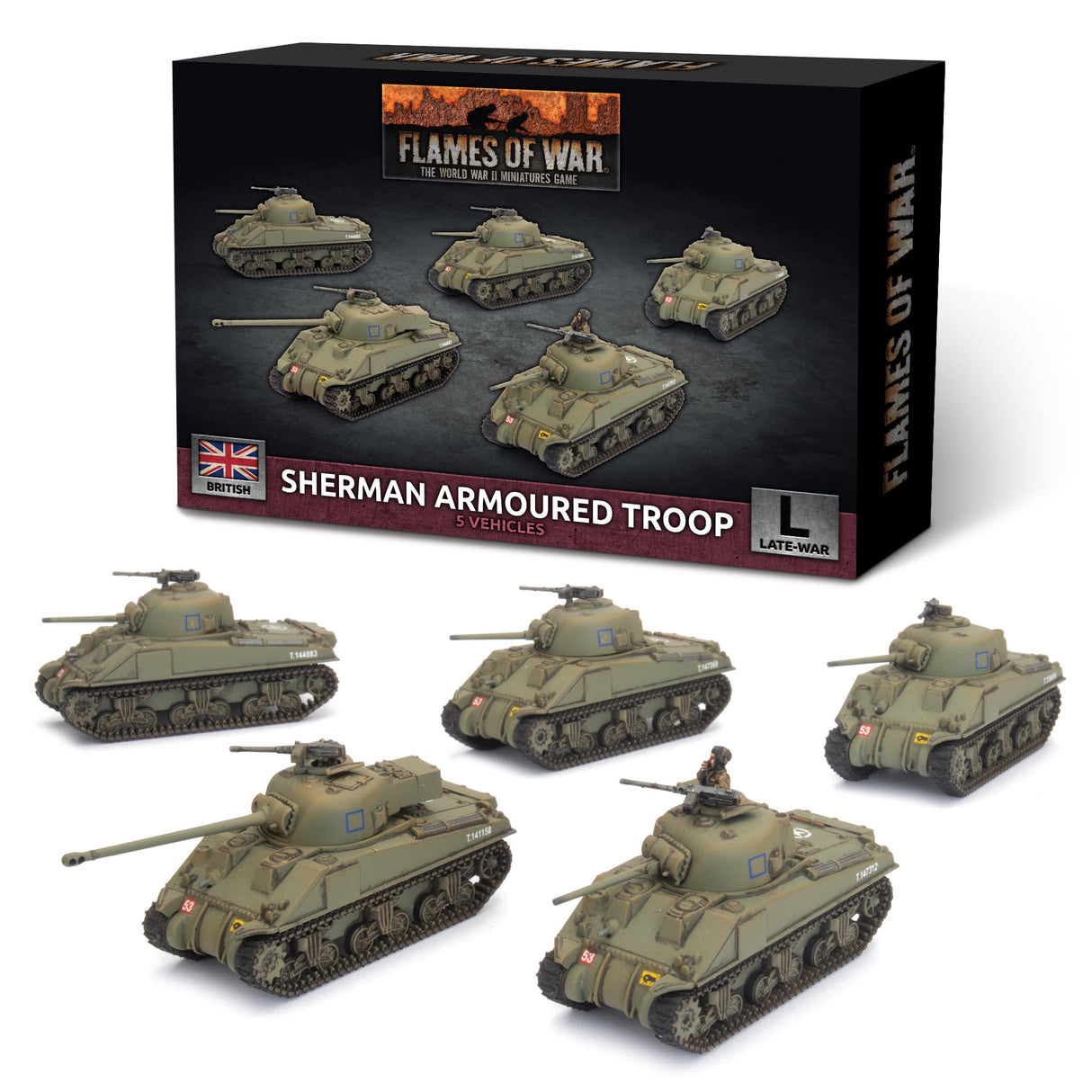 Flames Of War - British: Sherman Armoured Troop