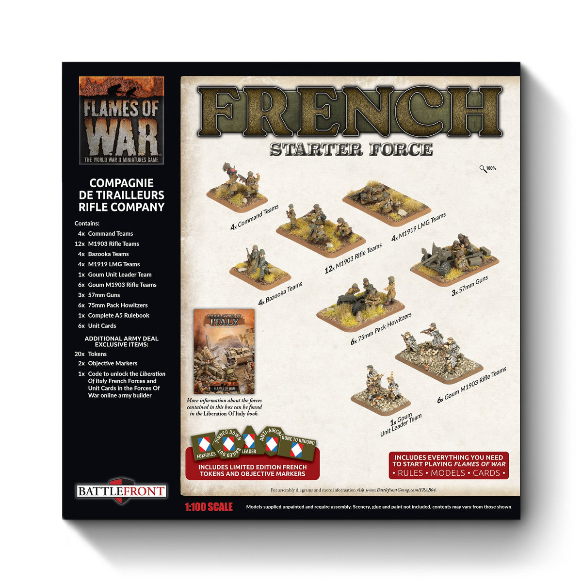 Flames Of War - French Starter Force: Compagnie De Tirailleurs Rifle Company (Limited Edition)