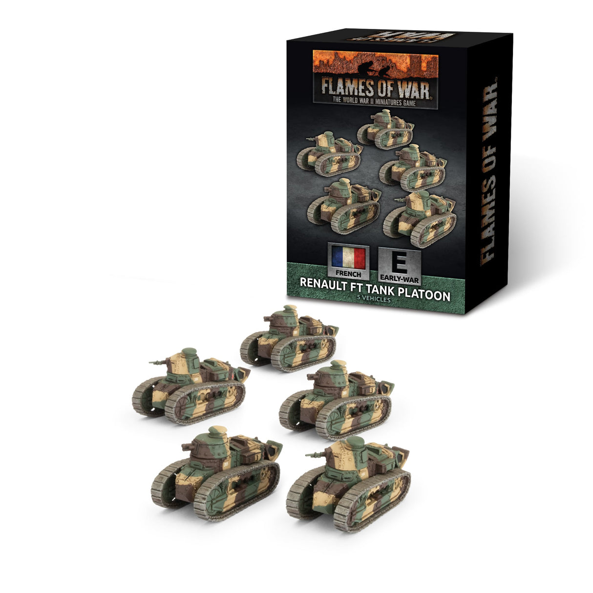 Flames Of War - French: Renault FT Tank Platoon