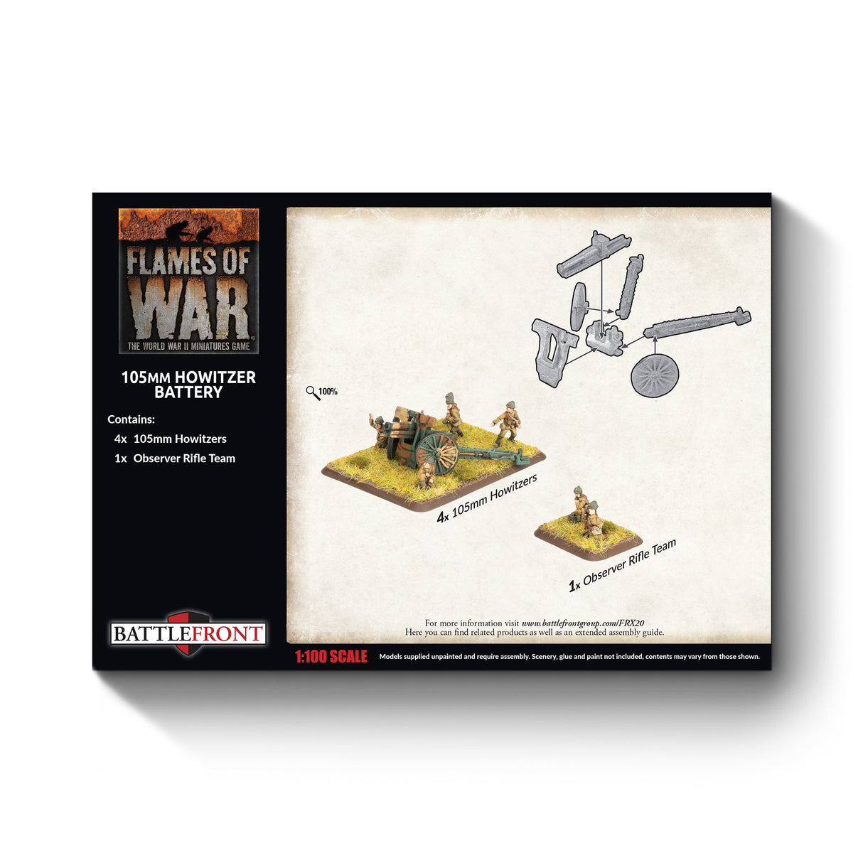Flames Of War - French: 105mm Howitzer Battery