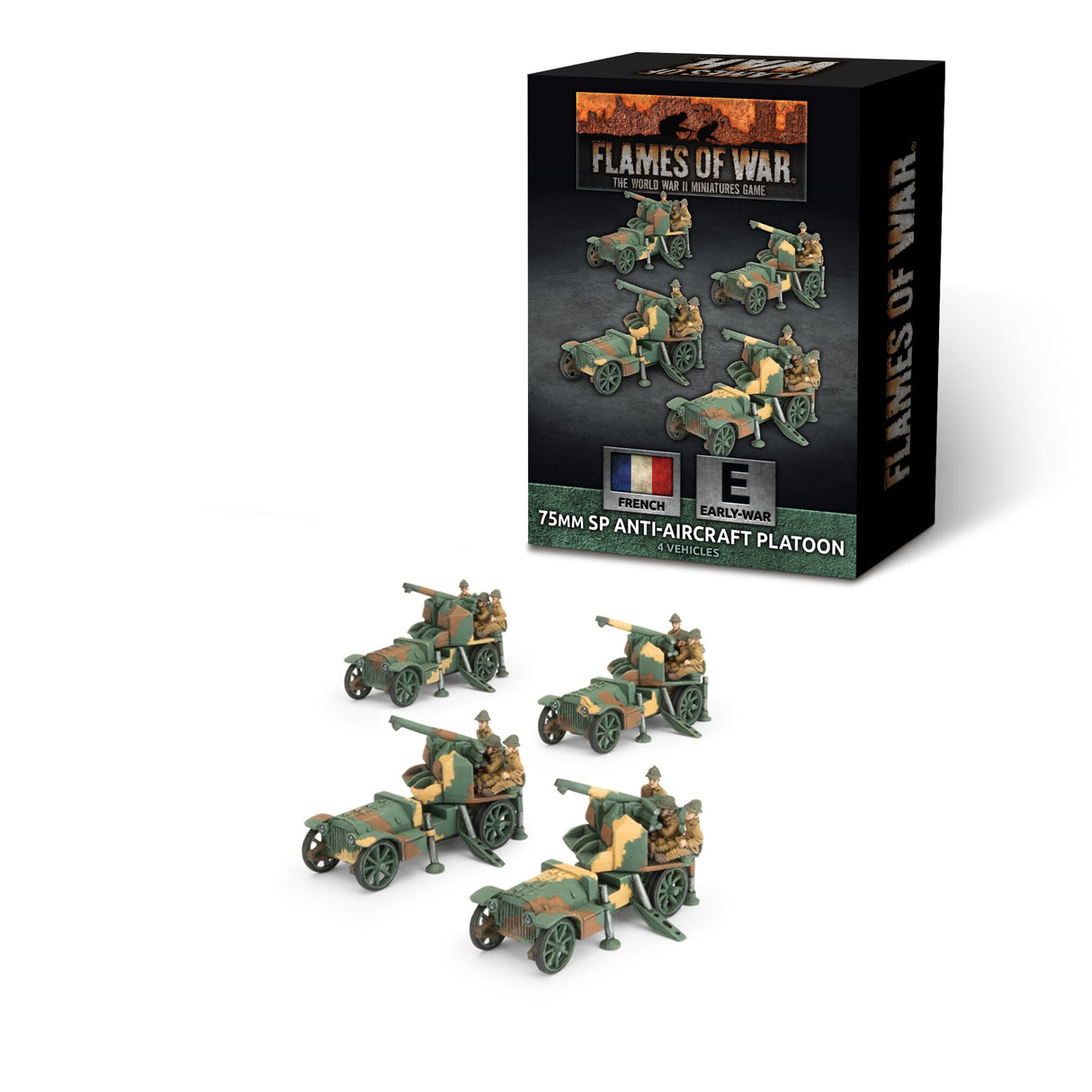Flames Of War - French: 75mm SP Anti-Aircraft Platoon
