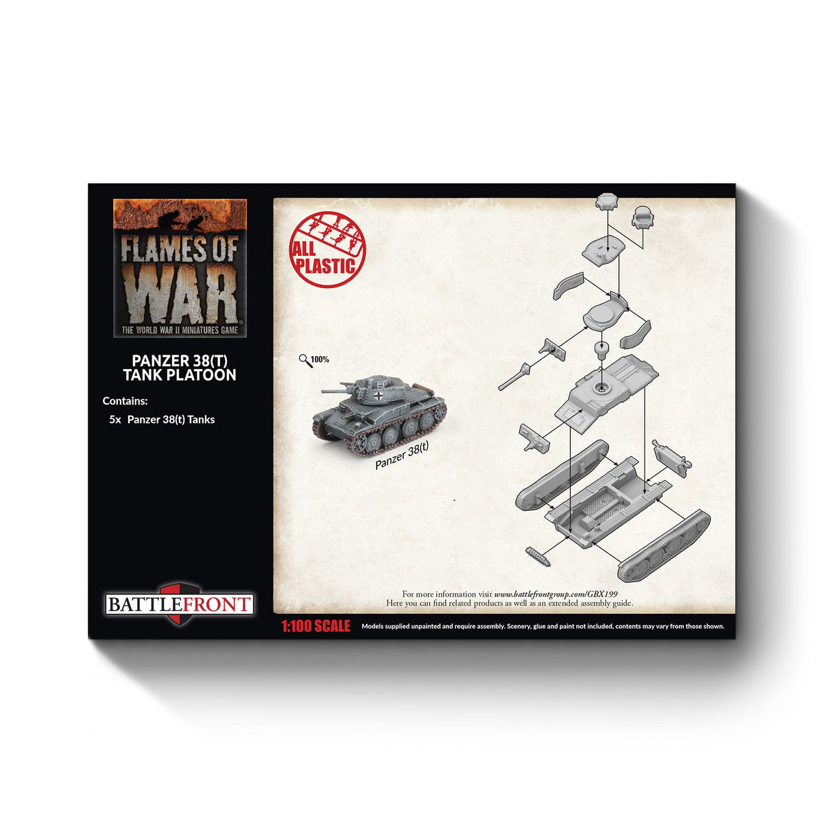 Flames Of War - German: Panzer 38(T) Tank Platoon