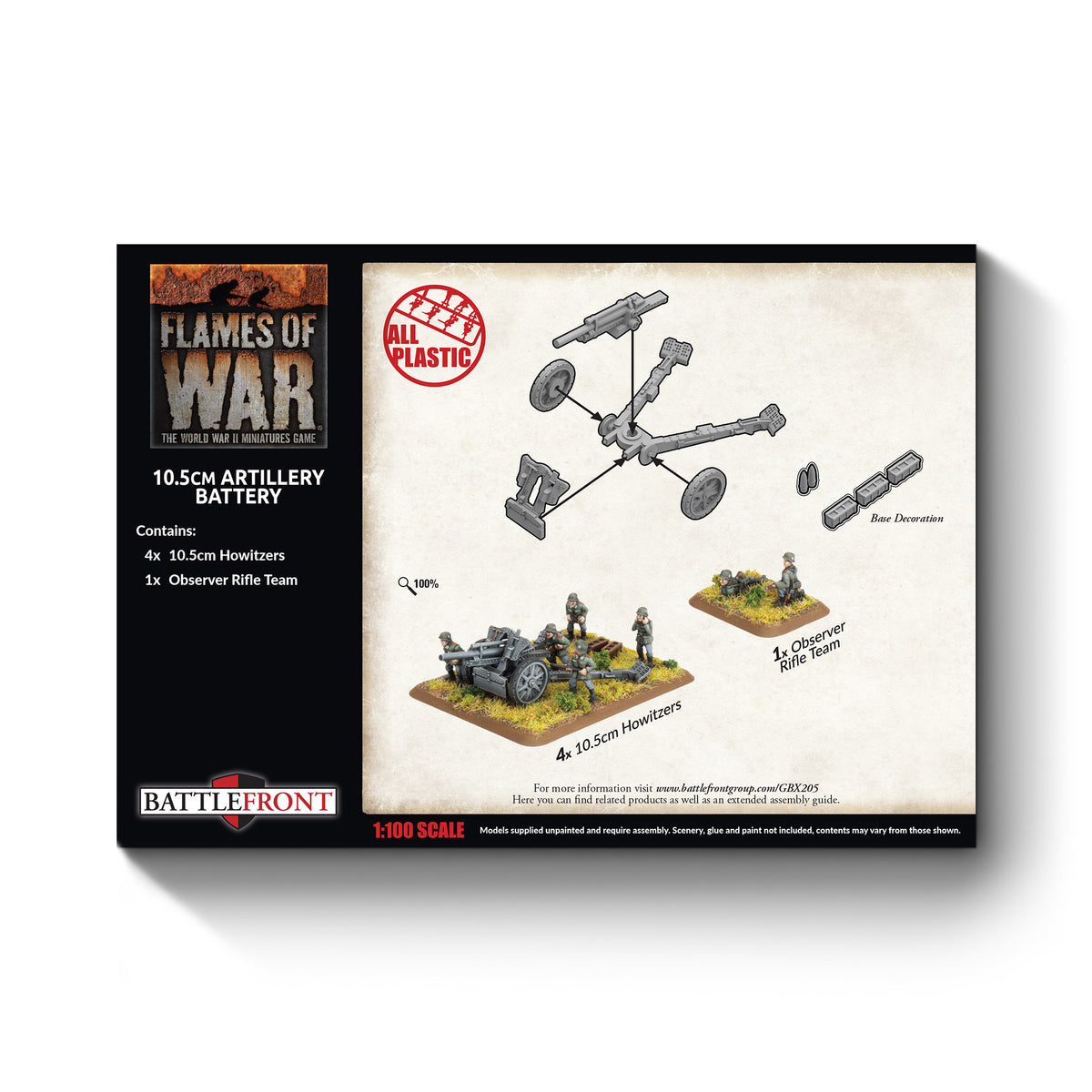 Flames Of War - German: 10.5cm Artillery Battery