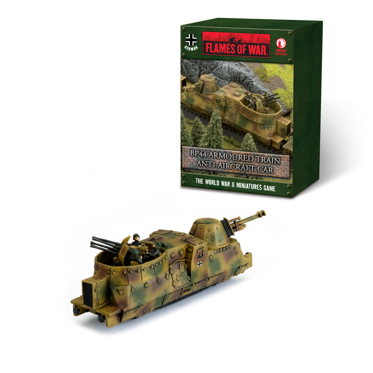 Flames Of War - German: BP44 Armoured Train Anti-Aircraft Car
