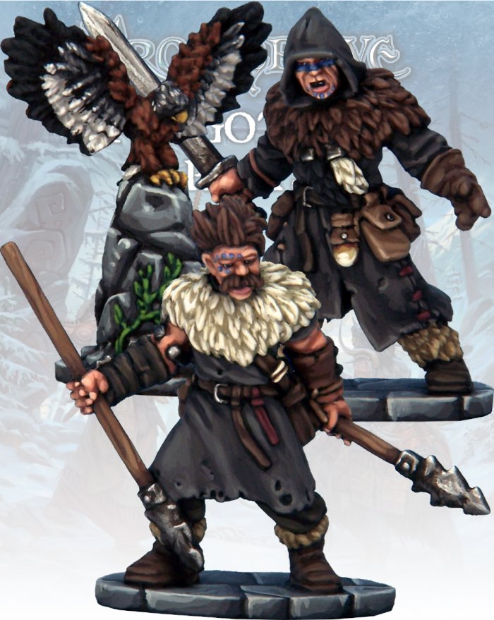 Frostgrave - Barbarian Crow Master & Javelineer