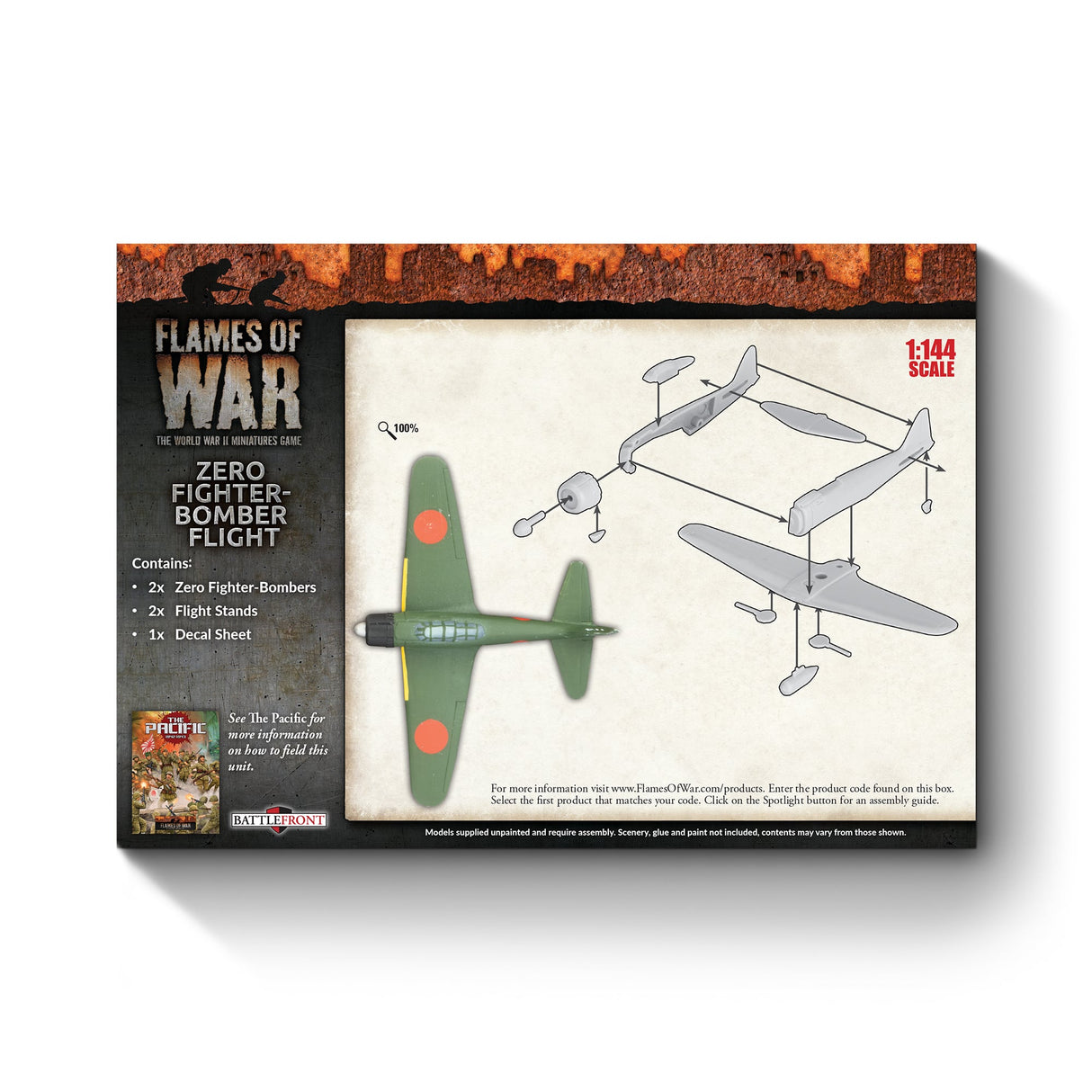 Flames Of War - Japanese: Zero Fighter-Bomber Flight