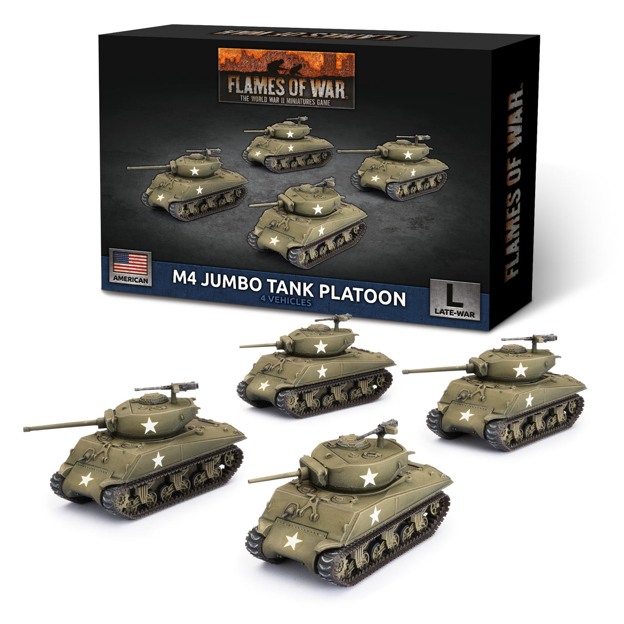 Flames Of War - American: M4 Jumbo Tank Platoon