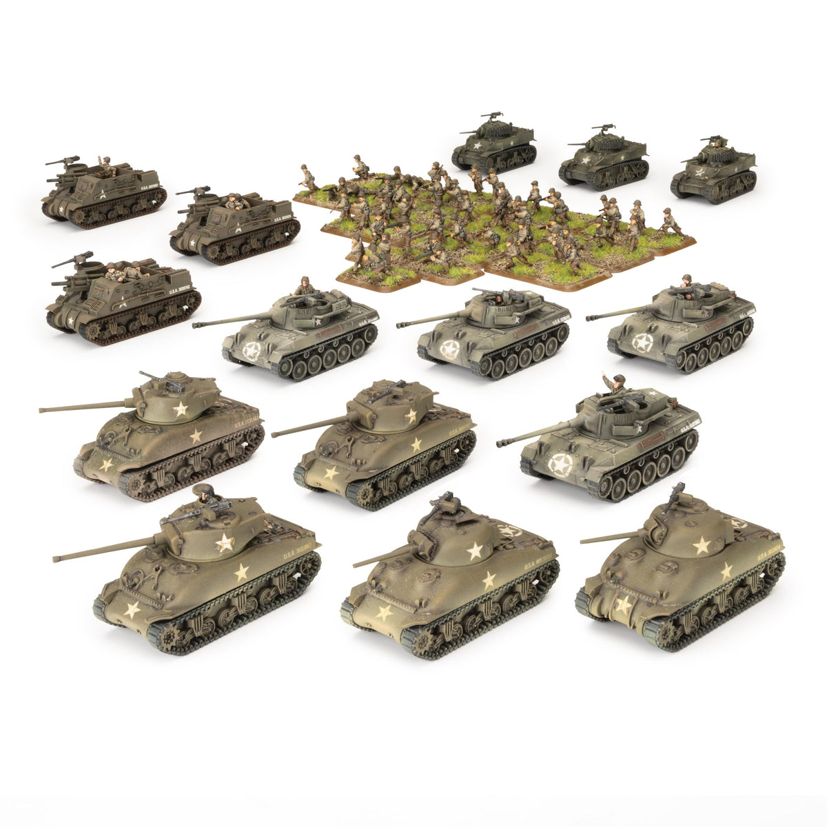 Flames Of War - American Starter Force: M4 Sherman Tank Company