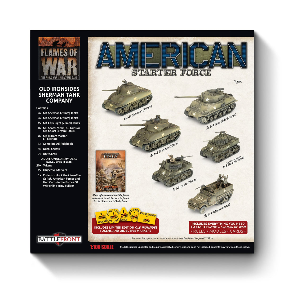 Flames Of War - American Starter Force: Old Ironsides Sherman Tank Company (Limited Edition)