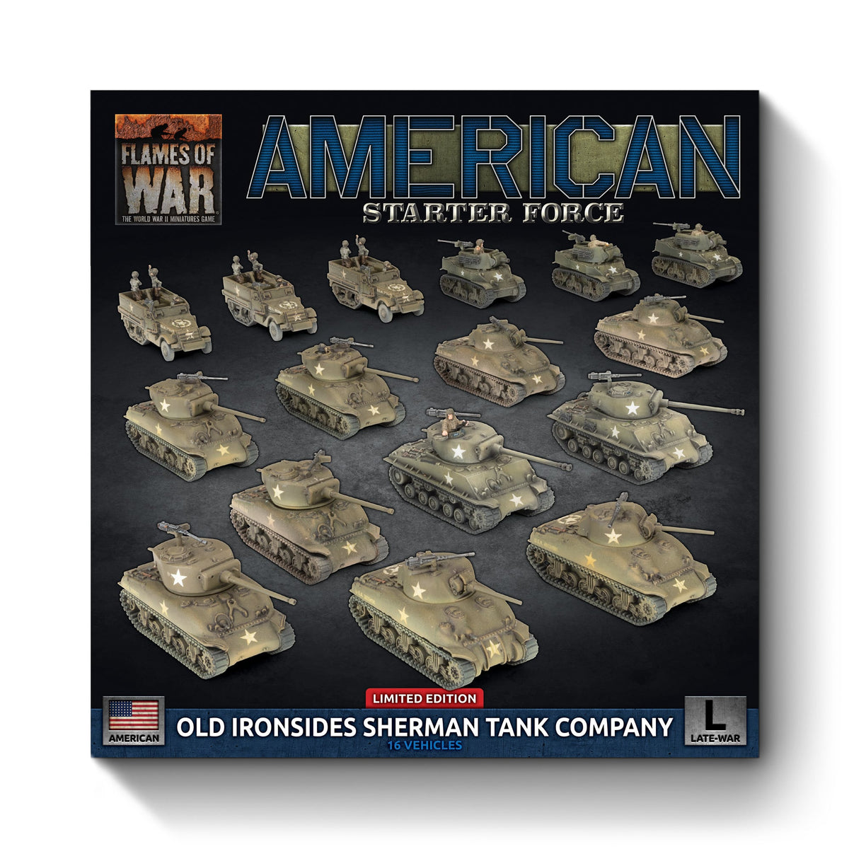 Flames Of War - American Starter Force: Old Ironsides Sherman Tank Company (Limited Edition)