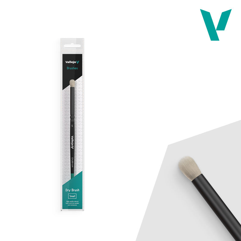 Vallejo - Hobby Brushes: Dry Brush Natural Hair Small