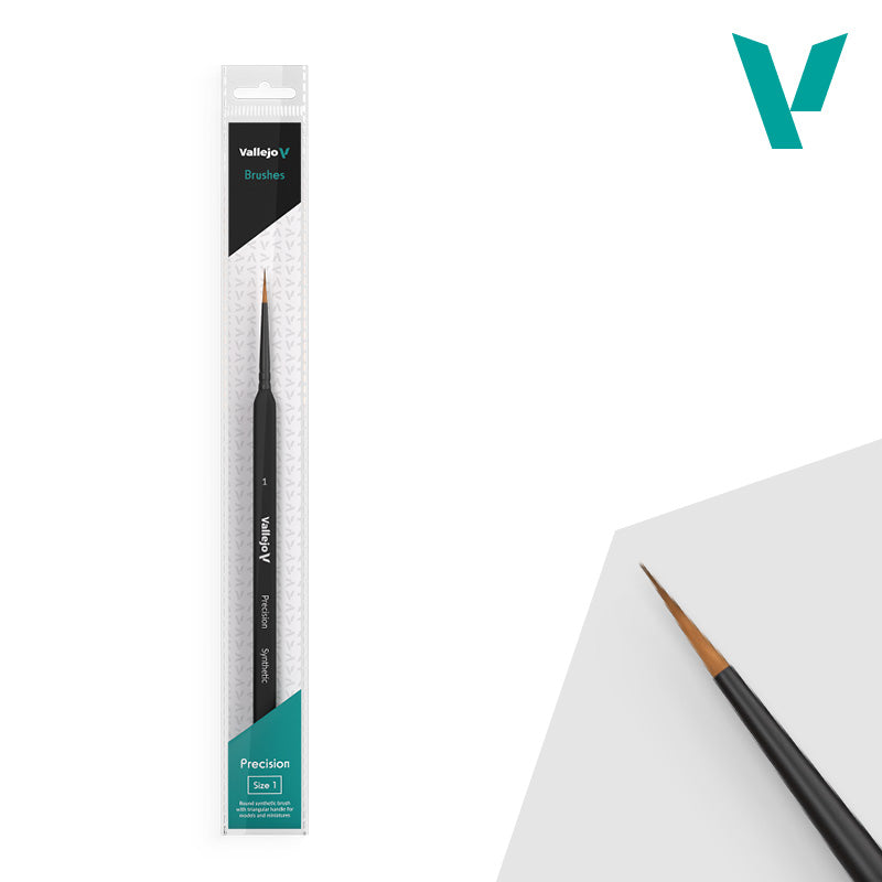 Vallejo - Hobby Brushes: Precision Round Synthetic Brush No. 1