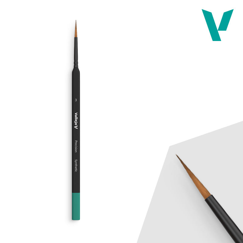 Vallejo - Hobby Brushes: Precision Round Synthetic Brush No. 3