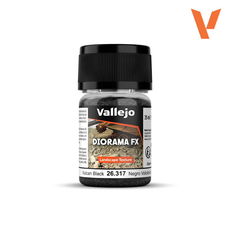 Vallejo - Diorama FX: Vulcan Black 0.1-2mm