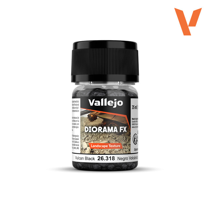 Vallejo - Diorama FX: Vulcan Black 2-5mm
