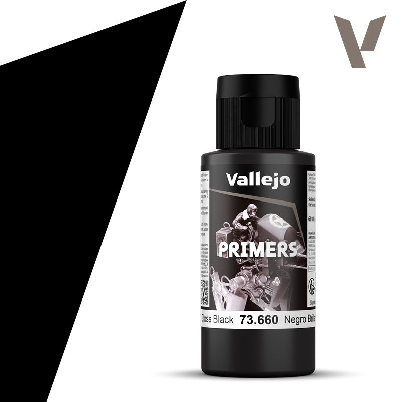 Vallejo - Primers: Gloss Black 60ml