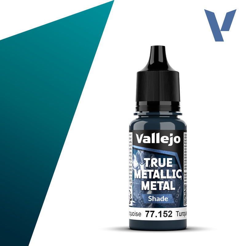 Vallejo - True Metallic Metal: Shade - Hydra Turquoise