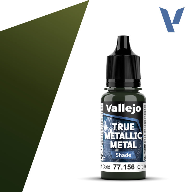 Vallejo - True Metallic Metal: Shade - Greenish Gold