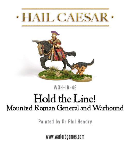 Hail Caesar - Early Imperial Roman: Mounted Roman General and Warhound