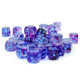 CHX 27957 Nebula Nocturnal/blue Luminary 12mm d6 Dice Block (36 dice)