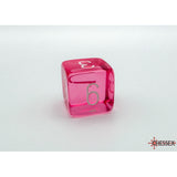 CHX 23084 Translucent Pink/white Polyhedral 7-Dice Set