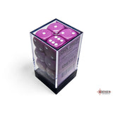 CHX 25627 Opaque Light Purple/white 16mm d6 Dice Block (12 dice)