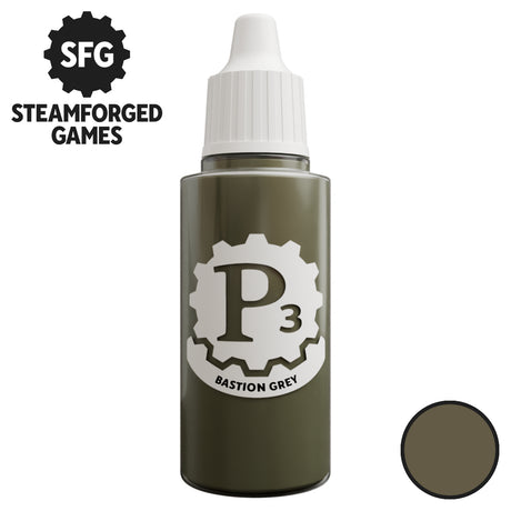 P3 Paints - Bastion Grey - 18ml