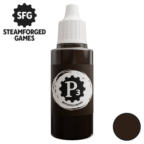 P3 Paints - Battlefield Brown - 18ml
